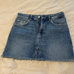 Zara TRF Denim Mini Skirt